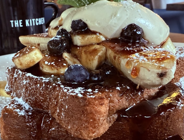The Kitchen signature dishes Texas Breakfast
Banana Foster French Toast
Cowboy Burger
